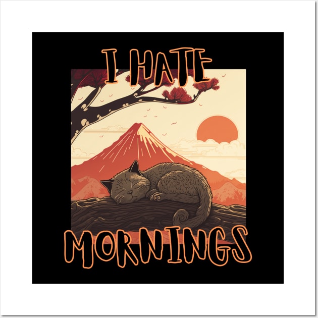 I Hate Mornings Wall Art by LetsGetInspired